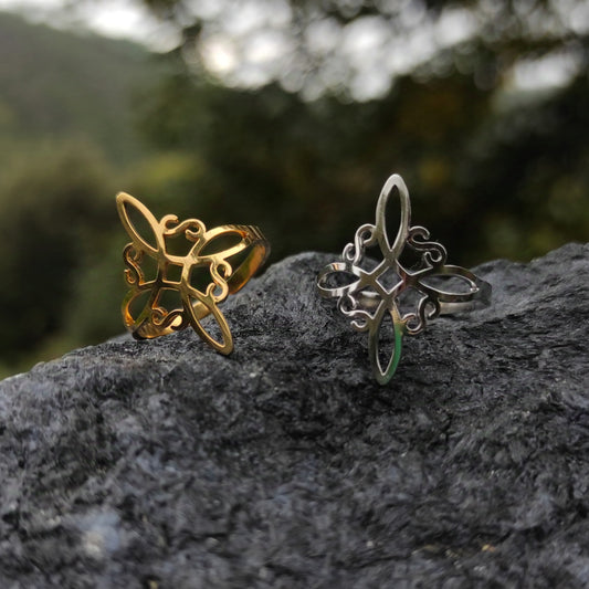 Bague Nœud de Sorcière - Amulette protectrice